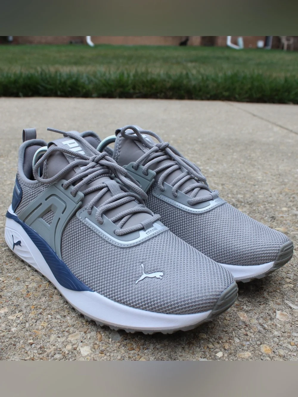Puma Pacer 23 Tech Overload Grey Shoes Sz 10